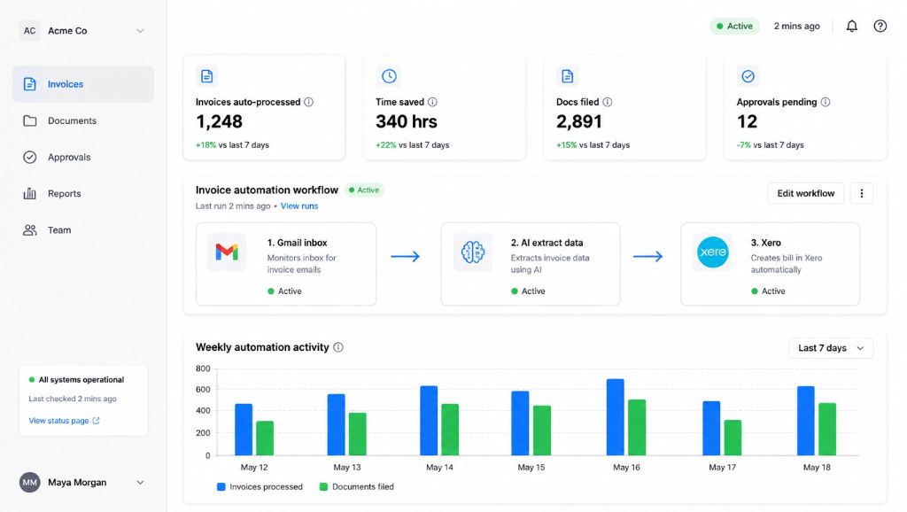 Workflow Automation Dashboard