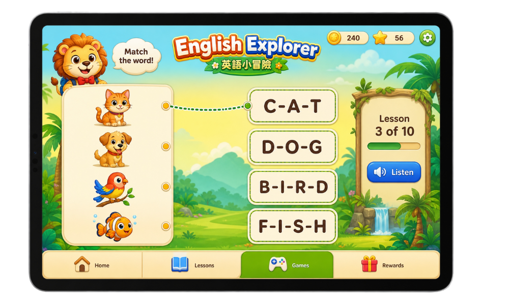 English Explorer Game