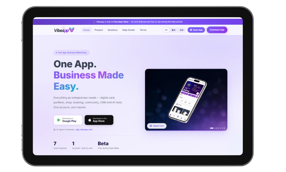 Vibespp Website Platform