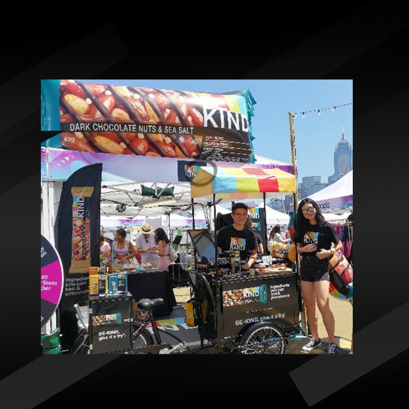 KIND Brand Outdoor Sampling Booth