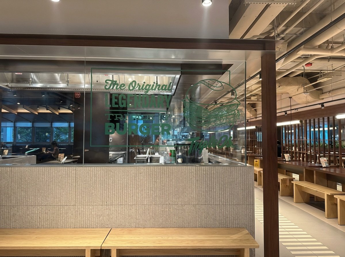 Green Burger Restaurant Interior