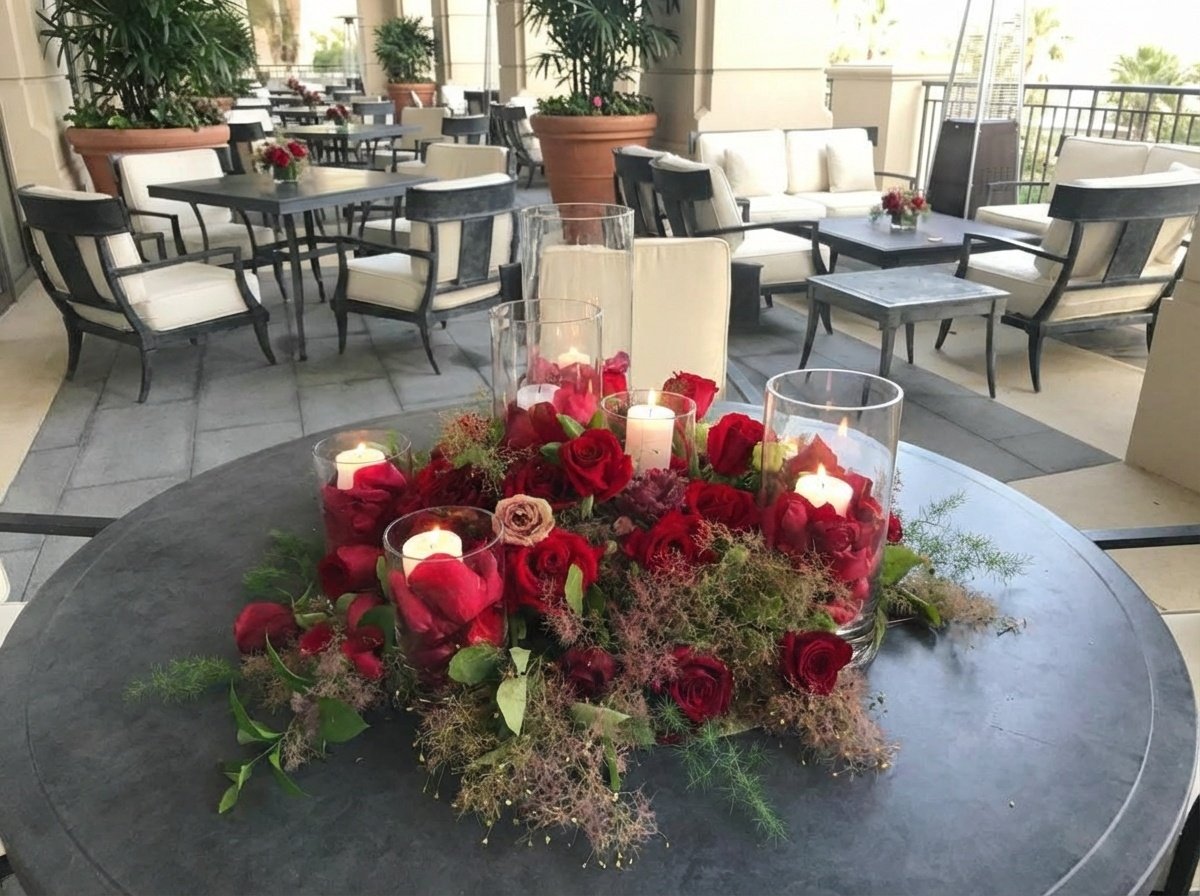 Wedding Table Floral Centerpiece