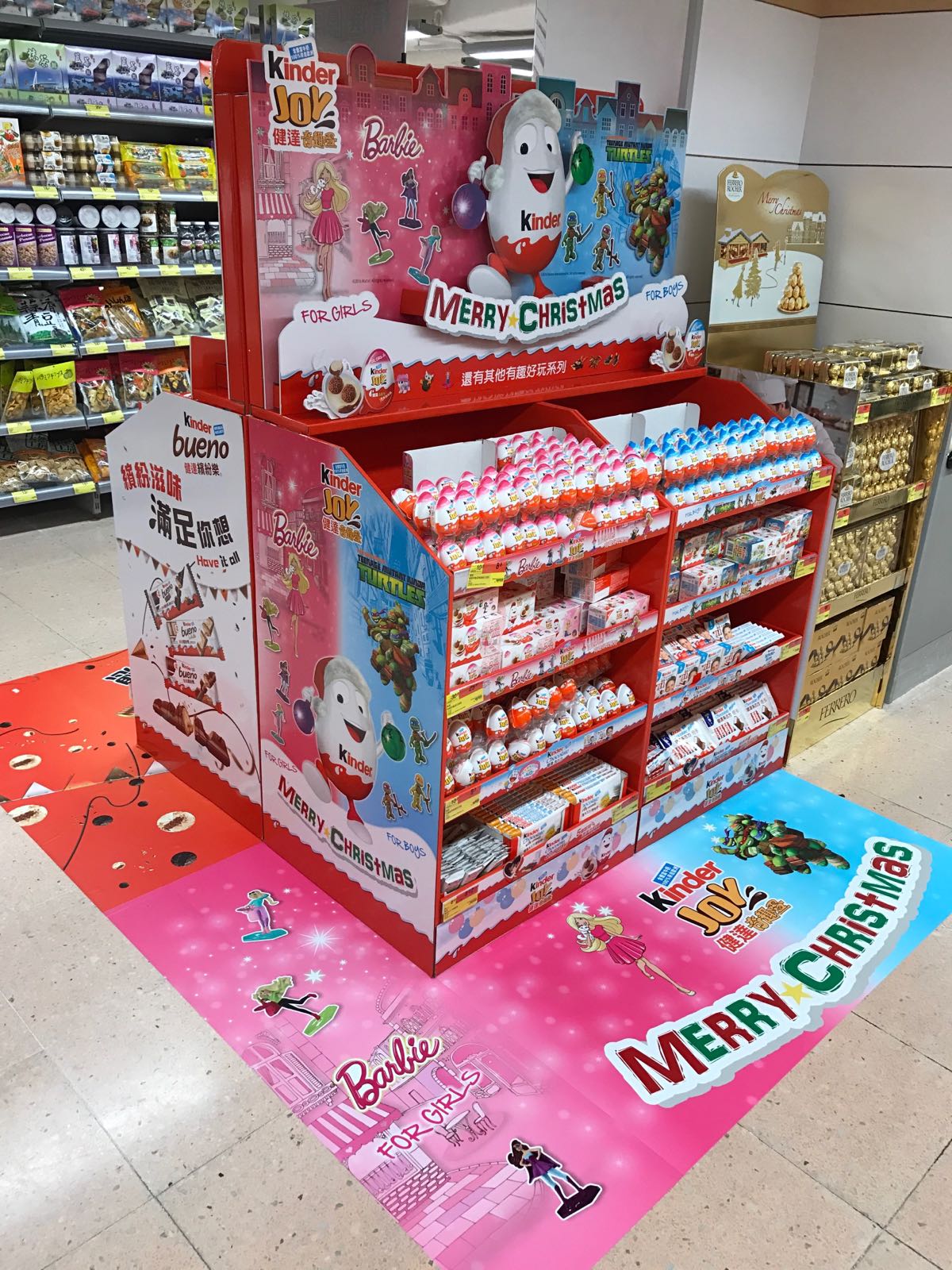 Kinder Chocolate Holiday Display