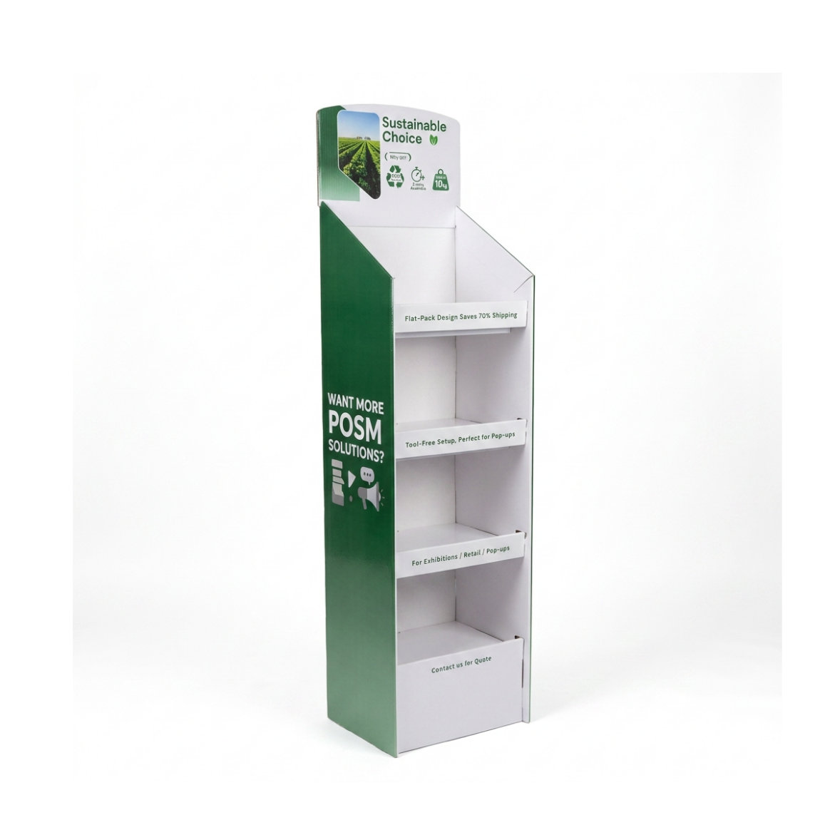 Eco-Themed Cardboard Display