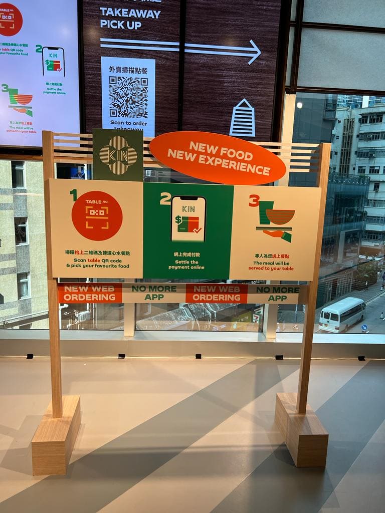 QR Code Self-Ordering Signboard