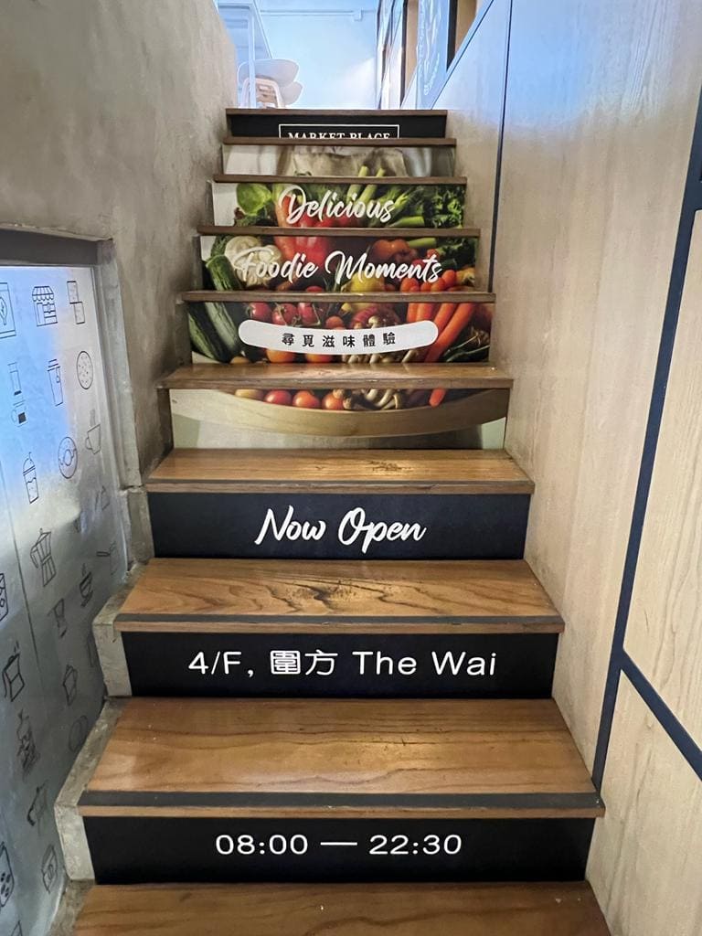 Market Themed Staircase Promotion